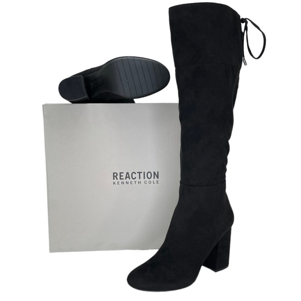 Kenneth Cole Reaction Corie Lace Microsuede Knee High Womens Size 10M - Picture 10 of 10